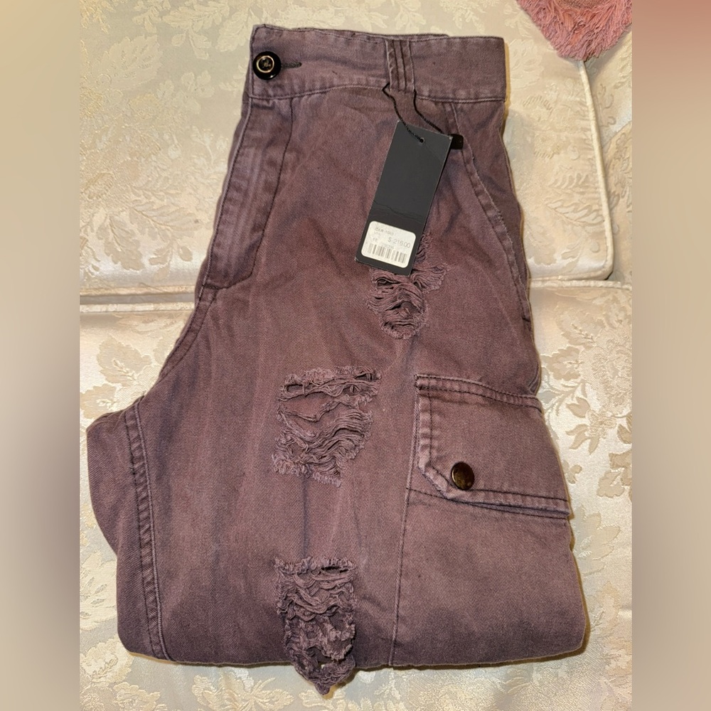 LF Mocha Cargo Pants Size 10